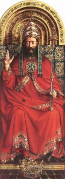  Piece Painting - The Ghent Altarpiece God Almighty Renaissance Jan van Eyck